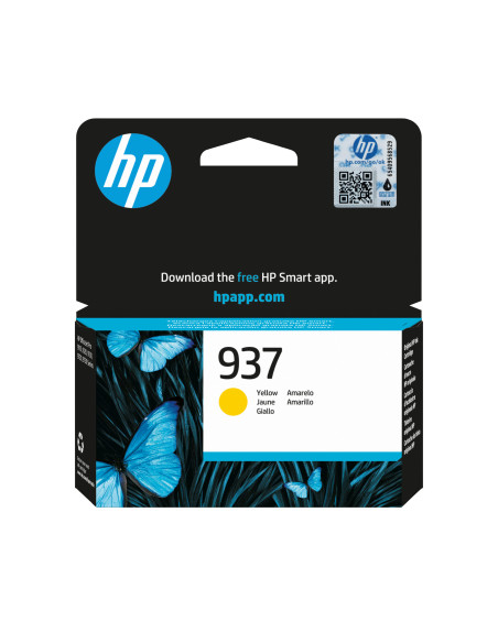 Cartus Cerneala Original HP Yellow, nr.937, pentru OJ PRO 9110 9120 9130 9720 9730, 0.8K, incl.TV 0.8 lei)"4S6W4NE"