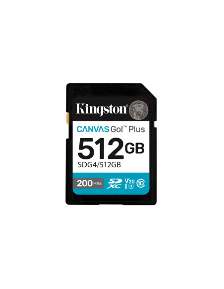 Carduri memorie KINGSTON 512GB SDXC Canvas Go Plus Gen4 200MB/s C