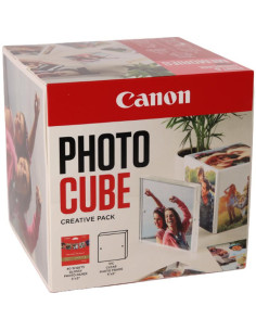 Hartie foto CANON PP-201 13x13CM PHOTO CUBE WH/PK