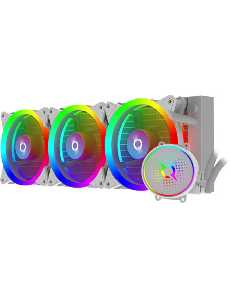 Cooler Procesor AQIRYS CPU Cooler Aquarius 360 AIO White ARGB