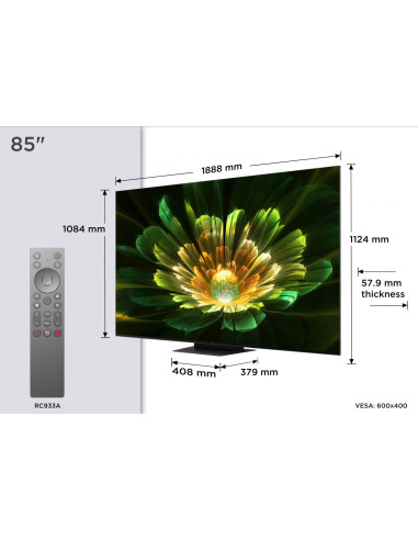 Televizoare TCL QD-MiniLED TV 4K 85''(215 cm)...
