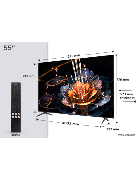 Televizoare TCL Mini LED TV 4K 55''(139 cm) TCL 55C61KS