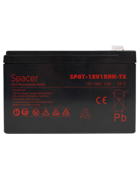Accesorii UPS-uri SPACER SPC ACUMULATOR UPS 12V/12Ah terminal F1