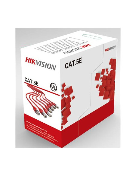 ROLA CABLU U/UTP HIKVISION, Cat5e, 305 m, Cupru, solid, 4P,AWG24, "DS-1LN5E-S"