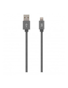 TNB USB/LIGHTNING BRAIDED CABLE 2M GREY "CBLIGHT5SG"