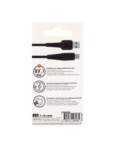 TNB USB to USB Type-C cable 2M "TCUSB02BK"
