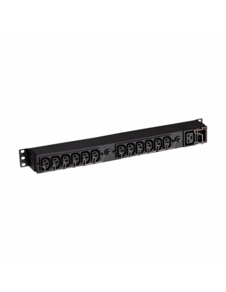 Eaton FlexPDU 12 IEC, 1U, Input C20/C14, Output 12x C13 + 1x C19, Maximum power 3000VA,"EFLX12I"