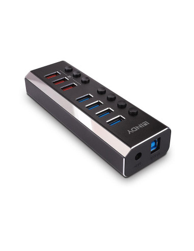 Hub Lindy 7 Port USB 3.0 3x QuickCharge "LY-43371"