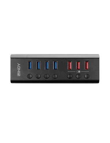 Hub Lindy 7 Port USB 3.0 3x QuickCharge "LY-43371"