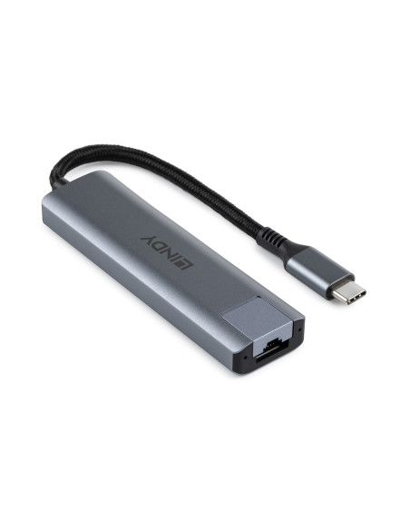 DOCKING Station Lindy USB3.2 Gigabit Ethernet, gri "LY-43422"