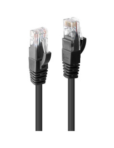 Cablu Lindy 2m Cat.6 U/UTP, Black, "LY-48078"