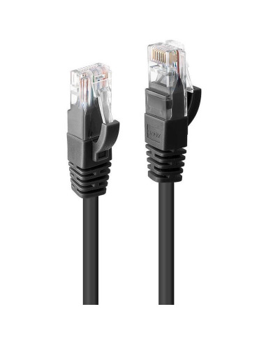 Cablu Lindy 2m Cat.6 U/UTP, Black, "LY-48078"