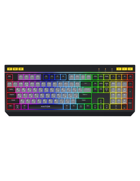 Tastaturi HATOR Tastatura membrana Hator Icefall alb-ng