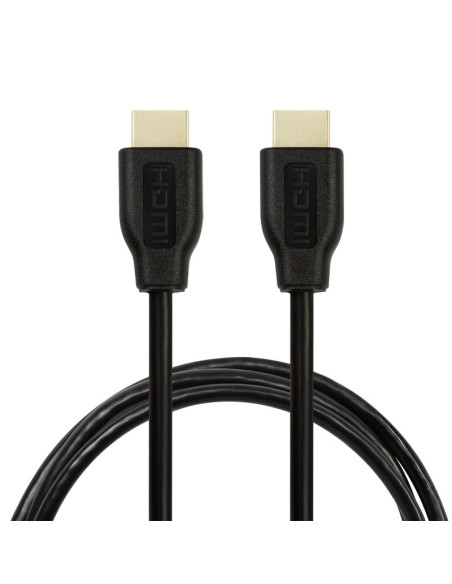 CABLU video Logilink, HDMI (T) la HDMI (T), rezolutie maxima 4K UHD (3840 x 2160) la 30 Hz, conectori auriti, 2m, negru "CH0037"