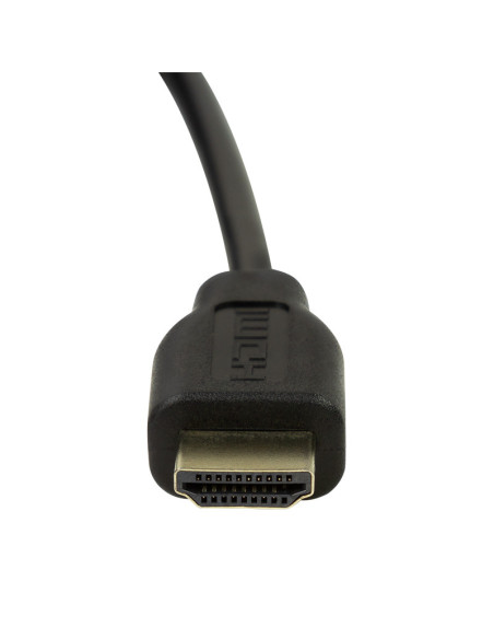 CABLU video Logilink, HDMI (T) la HDMI (T), rezolutie maxima 4K UHD (3840 x 2160) la 30 Hz, conectori auriti, 2m, negru "CH0037"