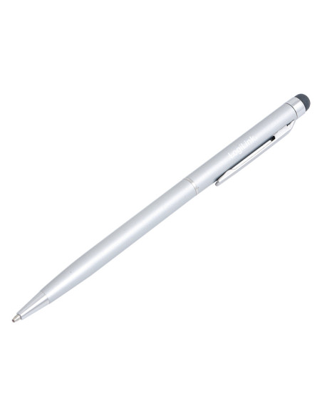 TOUCH PEN LOGILINK, pt. tablete si smartphone, varf cu cap de scriere, aluminiu, argintiu, "AA0041"