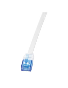 PATCH CORD UTP LOGILINK Cat6, cupru, flat, 1 m, alb,...