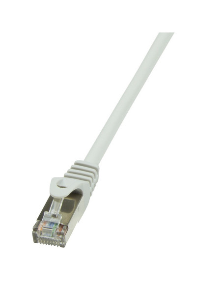 PATCH CORD S/FTP LOGILINK Cat5e, cupru-aluminiu, 1 m, gri, AWG26, dublu ecranat "CP1032D"