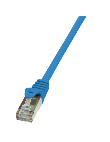 PATCH CORD FTP LOGILINK Cat5e, cupru-aluminiu, 0.25 m, albastru, AWG26, ecranat "CP1016S"