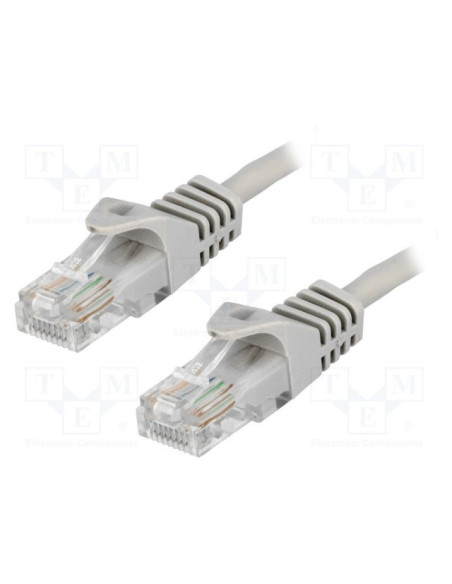 PATCH CORD UTP LOGILINK Cat5e, cupru-aluminiu, 2 m, gri, AWG26, "CP1052U"