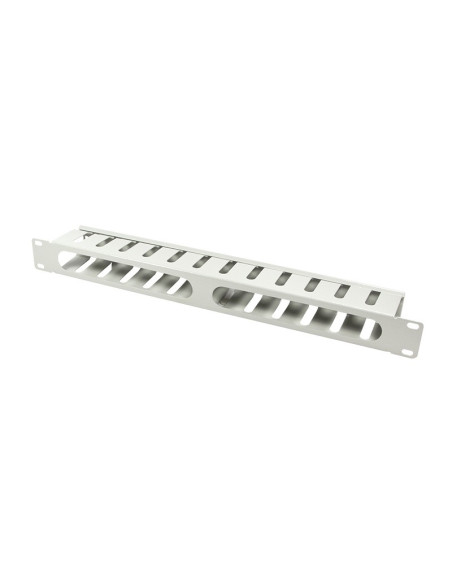 PANOU gestionare cabluri LOGILINK, tip masca orizontala perforata masca orizontala cu capac detasabil, 19 inch, 1U, gri, "ORCC01