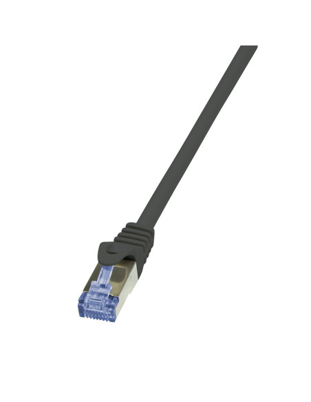 PATCH CORD S/FTP LOGILINK Cat7, LSZH, cupru, 600MHz, mufe RJ45 Cat6a, 2 m, negru, AWG26, dublu ecranat "CQ4053S"