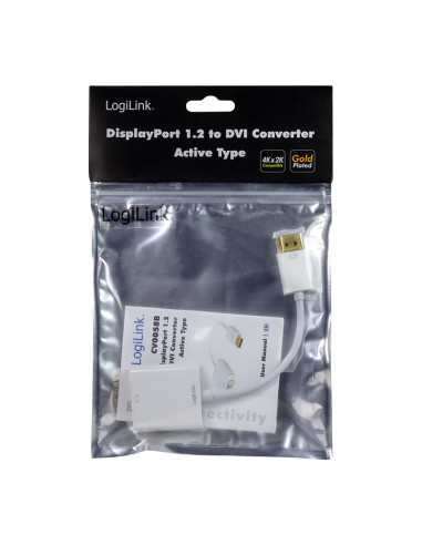 CABLU video LOGILINK, adaptor DisplayPort (T)...