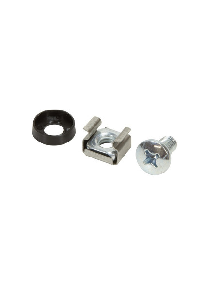 SET montare LOGILINK pentru rack 19", contine 50 piese: suruburi, saibe, piulite, diametru 6mm (M6), otel placat cu zinc si plas