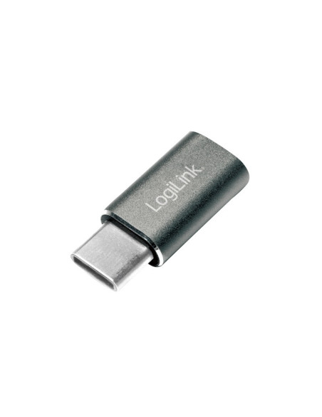 ADAPTOR LOGILINK, pt. smartphone, USB 3.0, USB Type-C (T) la Micro-USB (M), argintiu, "AU0041"