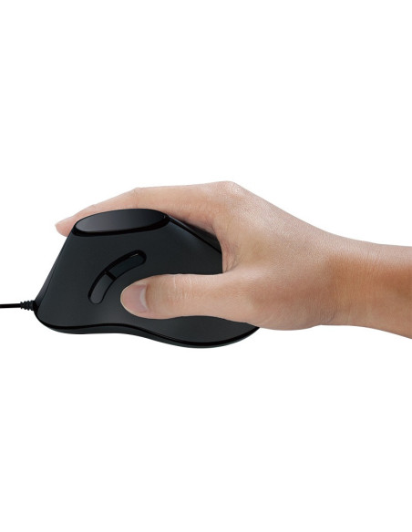 MOUSE Logilink, PC sau NB, cu fir, USB, optic, 1000 dpi, butoane/scroll 5/1, ergonomic, negru, "ID0158"