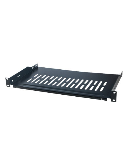 RAFT FIX LOGILINK 1U pentru rack 19", adancime 250mm, sarcina maxima 10Kg, vopsea antistatic, otel 1.5mm, black, "SF1C35B"