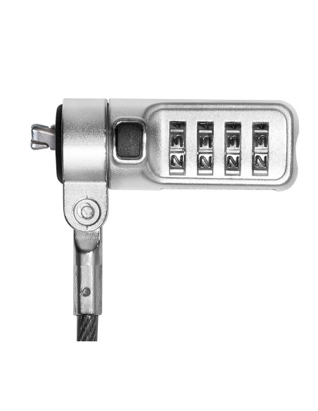 CABLU securitate LOGILINK pt. notebook, slot Wedge (Noble Lock), cifru cu patru discuri, cablu otel, "NBS010"