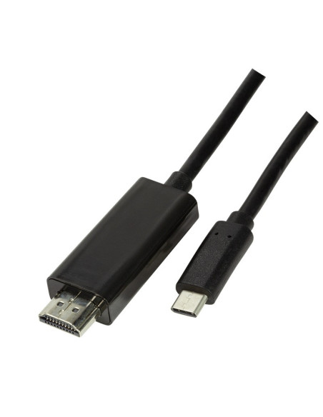 CABLU video LOGILINK, adaptor USB 3.1 Type-C (T) la HDMI (T), 3m, rezolutie maxima 4K UHD (3840 x 2160) la 60 Hz, negru, "UA0330