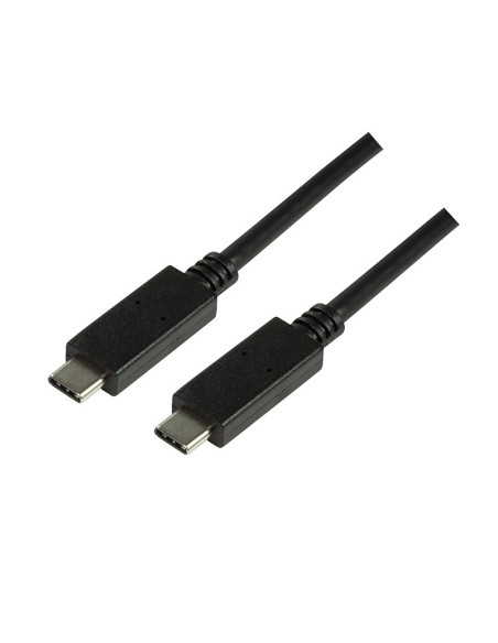 CABLU alimentare si date LOGILINK, pt. smartphone, USB 3.2, USB Type-C (T) la USB Type-C (T), 1m, negru, "CU0129"