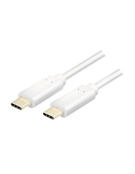 CABLU alimentare si date LOGILINK, pt. smartphone, USB 3.2, USB Type-C (T) la USB Type-C (T), 1m, alb, "CU0131"