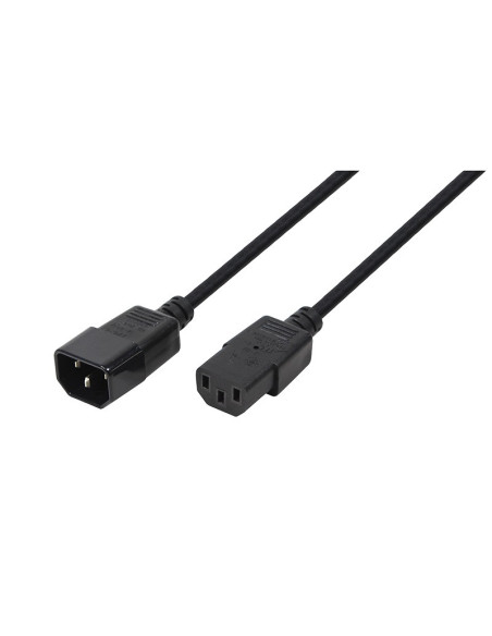 CABLU alimentare LOGILINK prelungitor, 3m, intrare C14, iesire C13, 10A, bulk, black, "CP110"