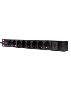 PDU LOGILINK 1U pt. rack 19 inch, 8 prize Schuko, intrare... 2