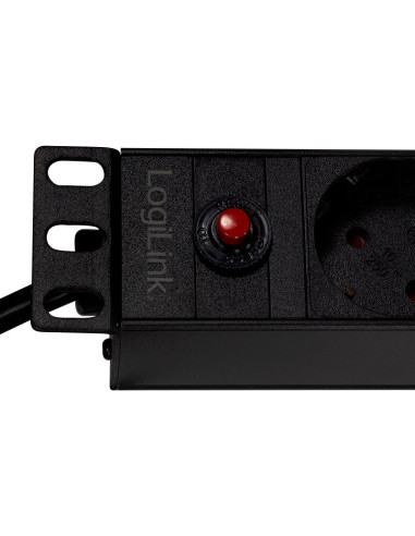 PDU LOGILINK 1U pt. rack 19 inch, 8 prize...