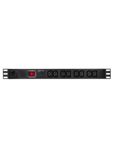 PDU LOGILINK 1U pt. rack 19 inch, 8 prize IEC, intrare...