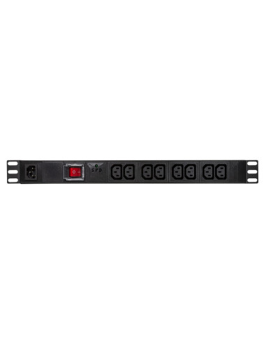 PDU LOGILINK 1U pt. rack 19 inch, 8 prize IEC,...