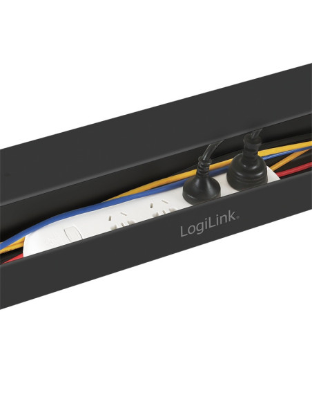 ORGANIZATOR cabluri LOGILINK, pentru gestionare cabluri, din otel, black, "KAB0070"