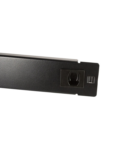 PANOU gestionare cabluri LOGILINK, tip masca orizontala, 19 inch, 1U, instalare fara unelte, negru, "PN105B"