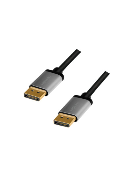 CABLU video LOGILINK, DisplayPort (T) la DisplayPort (T) 1.2, 3m, conectori auriti, rezolutie maxima 4K (3840 x 2160) la 60 Hz,