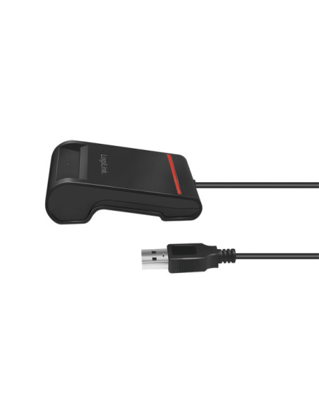 CITITOR DE CARDURI LOGILINK, pentru smart ID, USB 2.0, 0.9m, negru, "CR0047"