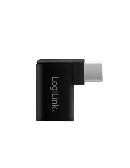 ADAPTOR LOGILINK, pt. smartphone, USB 3.2 Type-C (T) la USB 2.0 (M), USB-C 90 grade, pana la 5V / 3A 15W, negru, "AU0055"