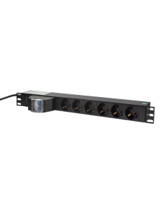 PDU LOGILINK 1U pt. rack 19 inch, 6 prize Schuko, intrare...