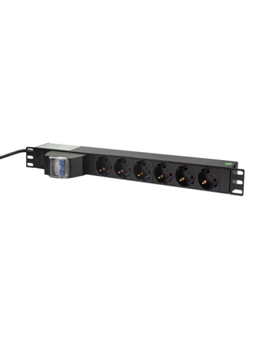 PDU LOGILINK 1U pt. rack 19 inch, 6 prize...