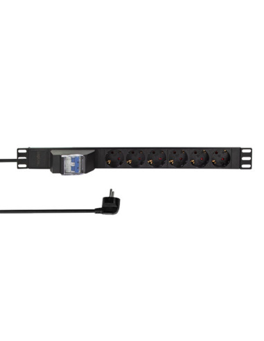 PDU LOGILINK 1U pt. rack 19 inch, 6 prize...