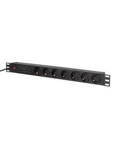 PDU LOGILINK 1U pt. rack 19 inch, 7 prize Schuko, intrare... 2