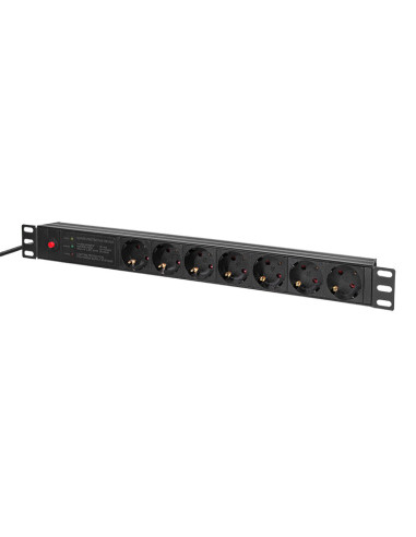 PDU LOGILINK 1U pt. rack 19 inch, 7 prize...